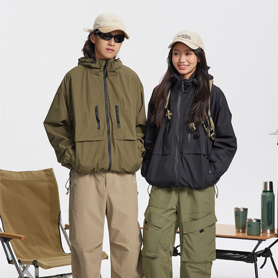 Fashion Outdoor Camping Solid Color Jacket