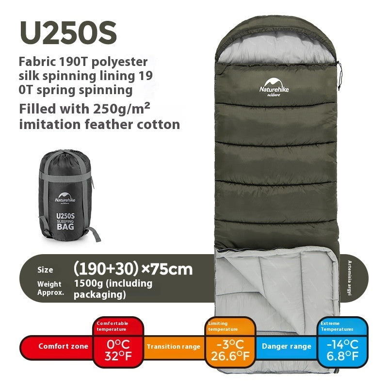 Naturehike Series Envelope Hooded Sleeping Bag