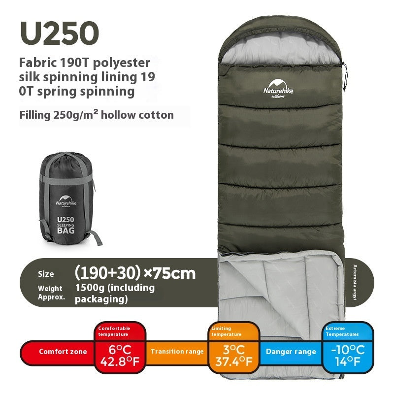 Naturehike Series Envelope Hooded Sleeping Bag