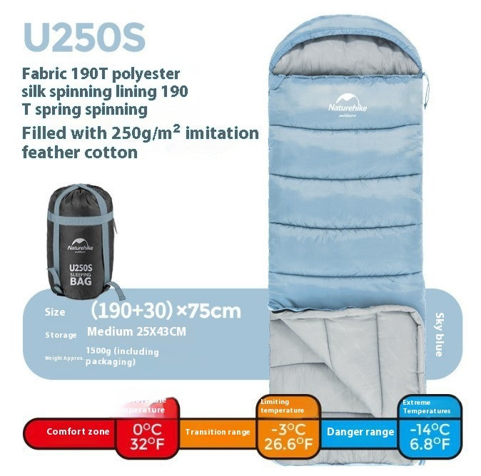 Naturehike Series Envelope Hooded Sleeping Bag