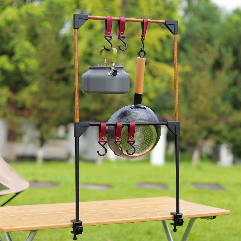 Outdoor Camping Rack Adjustable Base Clamp